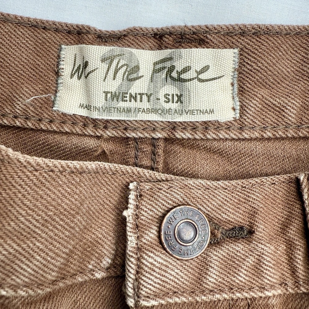 We The‎ Free Makai Brown Women's Denim Shorts Size 2, NWT - Picture 4 of 11